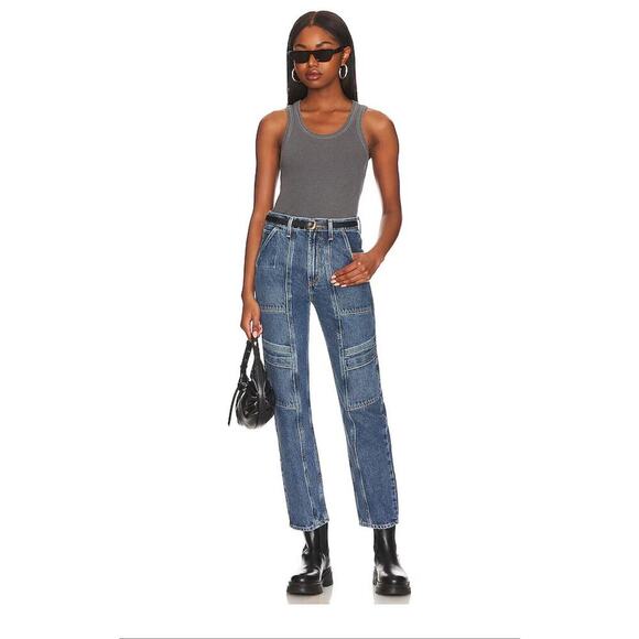 AGOLDE Cooper Cargo in Denim Blue Regulation Women’s Size 34 Style#:A9120-1141 - Picture 14 of 16